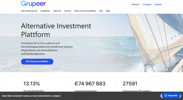 Grupeer - P2P aizdevums līdz 10 000 €