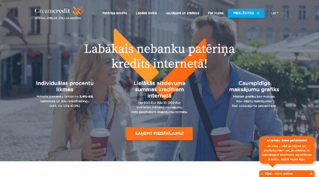 Creamcredit pieredze un apspriešana