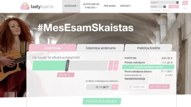 LadyLoan pieredze un apspriešana
