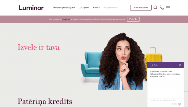 Luminor ekrānuzņēmums