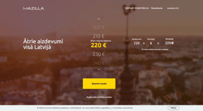 Mazilla ekrānuzņēmums