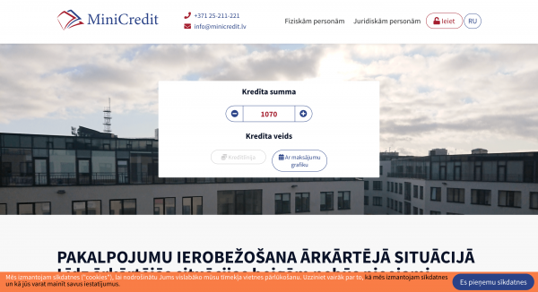 MiniCredit - Aizdevums līdz 2 000 €