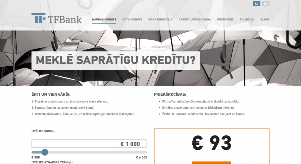 TF Bank - Aizdevums līdz 6 000 €