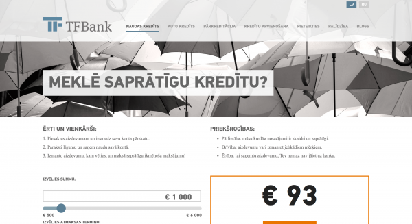 TF Bank pieredze un apspriešana 